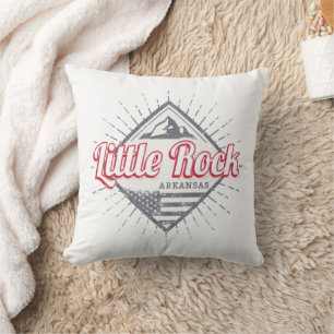Little Rock Arkansas City United States USA Design Throw Pillow