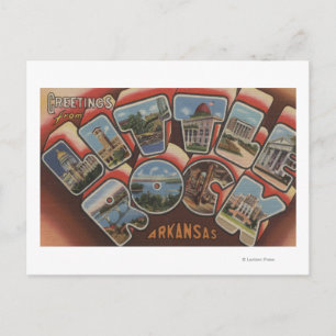 Little Rock, Arkansas - Large Letter Scenes 2 Postcard