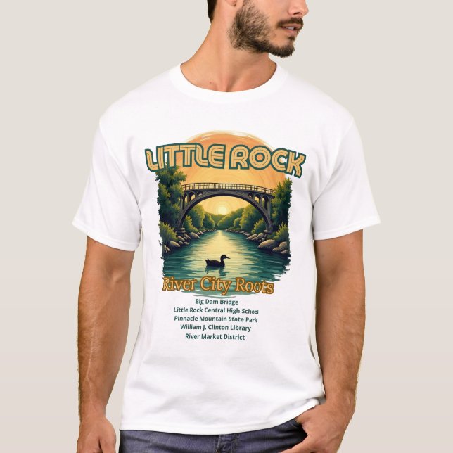 Little Rock, Arkansas, “River City Roots,” T-Shirt (Front)