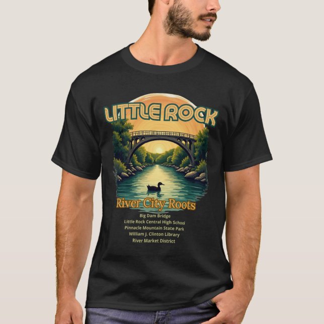   Little Rock, Arkansas, “River City Roots,” T-Shirt (Front)