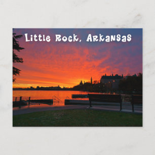 Little Rock Arkansas Sunset Postcard