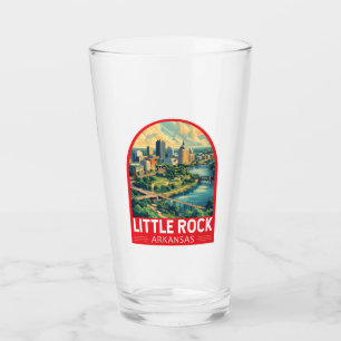 Little Rock Arkansas Travel Art Emblem Glass