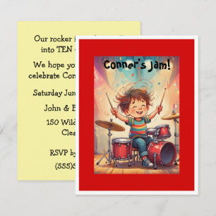 Little Rock Star Party Digital Download Invitation