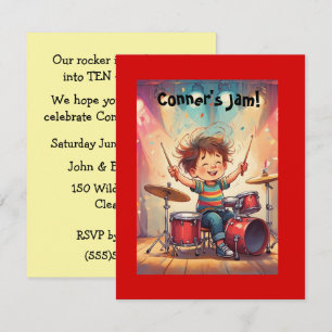 Little Rock Star Party Digital Download Invitation
