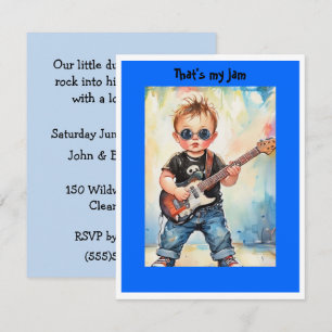 Little Rock Star Party Digital Download Invitation
