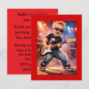 Little Rock Star Party Digital Download Invitation