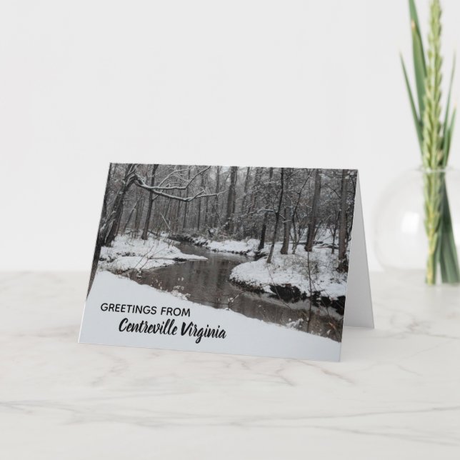 Little Rocky Run Centreville Clifton Virginia Holiday Card (Front)