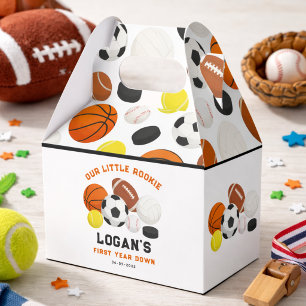 Little Rookie Sports 1st Birthday Party   All-Star Favor Box