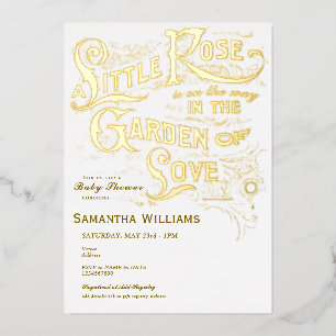 Little Rose Garden Of Love Vintage Baby Shower