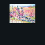 Little Roundtop Gettysburg Pennsylvania Redbuds Canvas Print<br><div class="desc">A beautiful Spring Gettysburg landscape scene of pink redbud blossom trees, titled "Little Roundtop Redbuds". This quality reproduction captures a Spring day in April with bright colors and semi abstract flavor. The featured redbud trees and friendly Memorial tower calls all to the civil war battleground vista. The original painting was...</div>