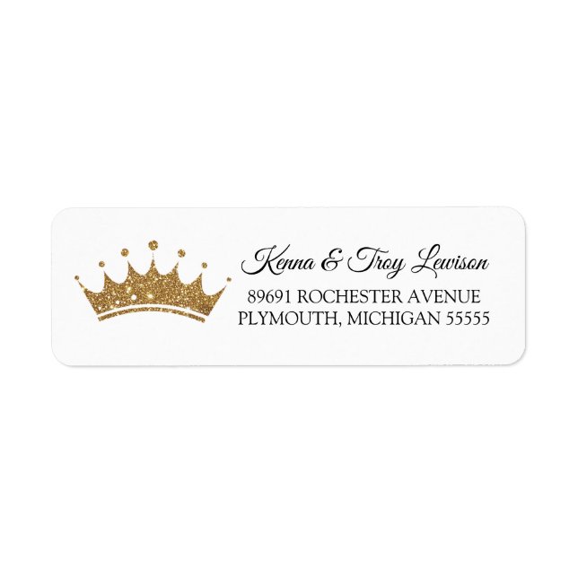 Little Royal Crown Prince ou Princesse Adresse (Devant)