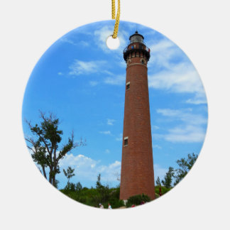 Little Sable Ligthouse Ceramic Ornament