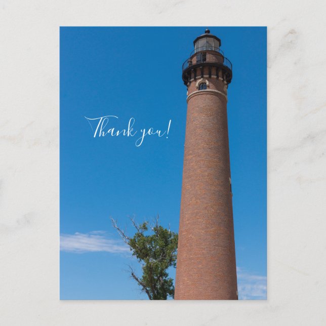 Little Sable Point Light Thank You Postcard (Front)