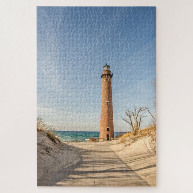 Little Sable Point Lighthouse on Lake Michigan Jigsaw Puzzle (Vertical)