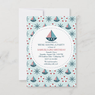 Little Sailboats Invitation