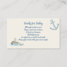 Little Sailor Aboard Blue Enclosure Card