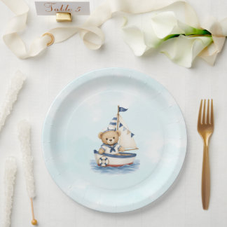 Little Sailor Baby Shower Plate