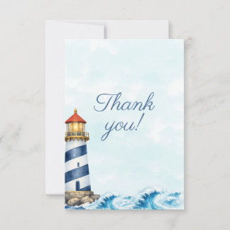 Little Sailor Baby Shower Thank you Card