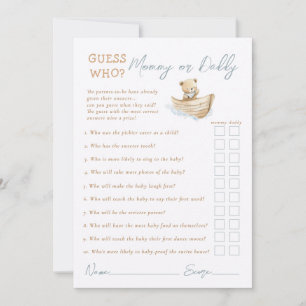 Little Sailor Bear Guess Who Mommy Or Daddy Card