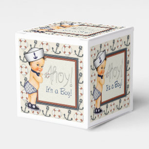 Little Sailor Nautical Baby Boy Shower Favor Box