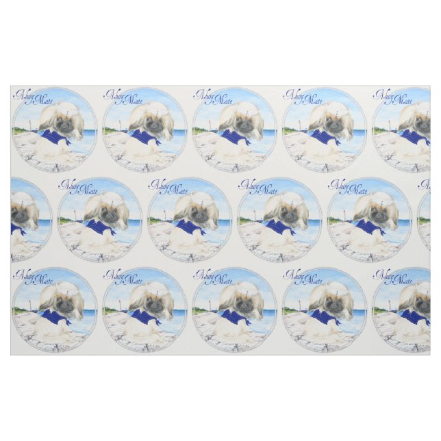 Little Sailor Pekingese Fabric (Fat Quarter)