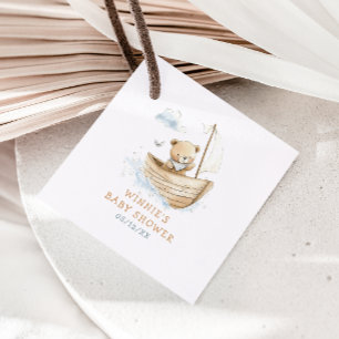 Little Sailor Teddy Bear Baby Shower Thank You Favour Tags