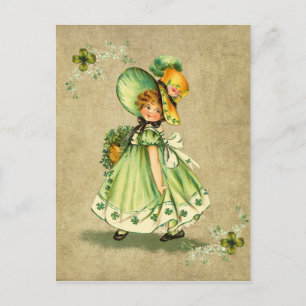 Little Saint Patty's Day Girl- Postcard