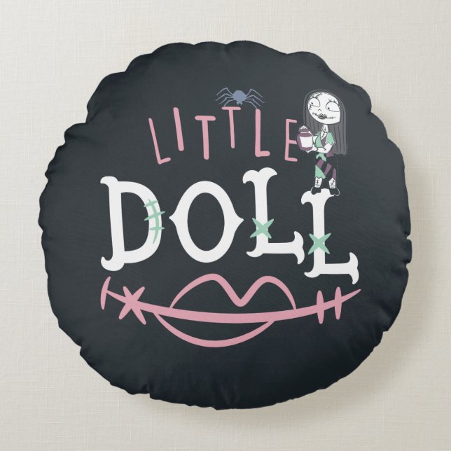 Little Sally - Little Doll Round Pillow (Front)