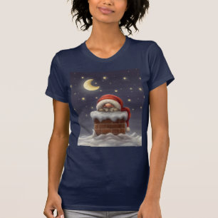 Little Santa in a chimney T-Shirt