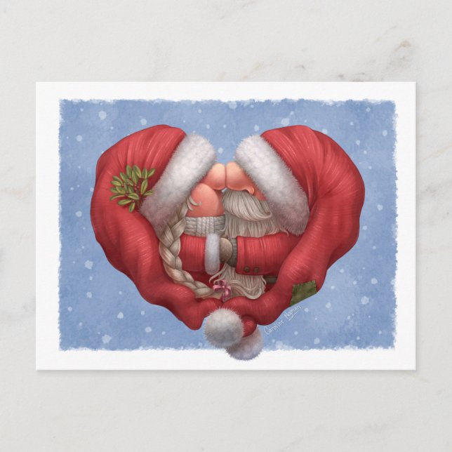 Little Santa Love Postcard (Front)