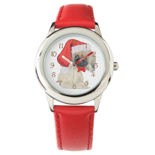 Little Santa Pekingese Watch (Front)