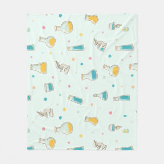 Little Scientist at Work” Cute Kids Science  Fleece Blanket