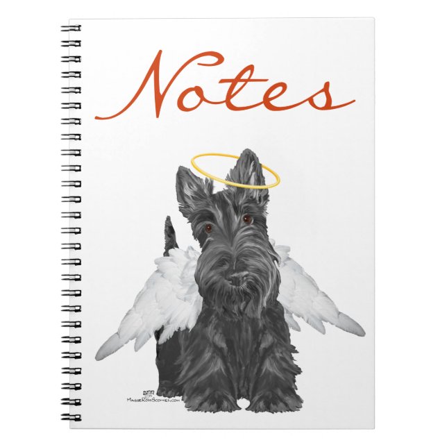 Little Scottie Angel Notebook (Front)