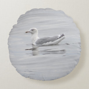 Little seagull round pillow