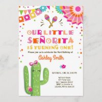 Little Senorita Fiesta Cactus Pink First Birthday