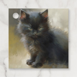 Little Shadow Black Kitten Gift Tags