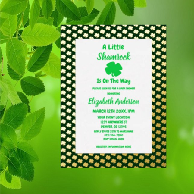 Little Shamrock St Patrick's Day Baby Shower (Creator Uploaded)