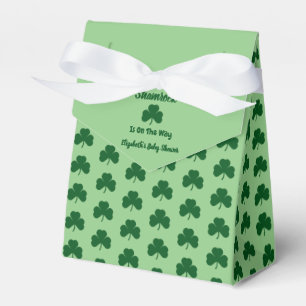 Little Shamrock St Patrick's Day Baby Shower Favor Box