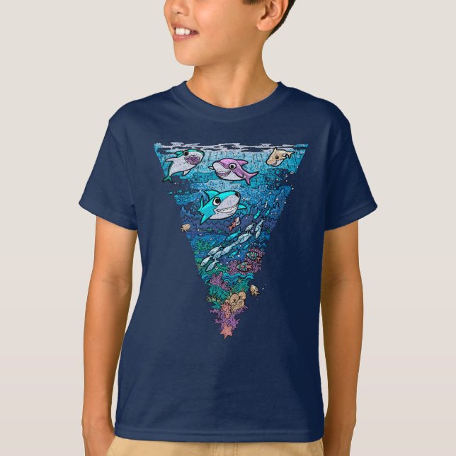 Little Shark Doodle T-Shirt (Front)