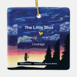 Little Shot Courage Book Cover Ceramic Ornament