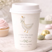 Little silly Goose Sage Green Bow Baby Shower