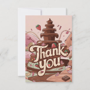 Little Simple Chocolate thank you card