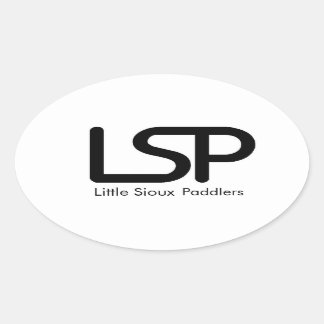 Little Sioux Paddlers Oval Sticker