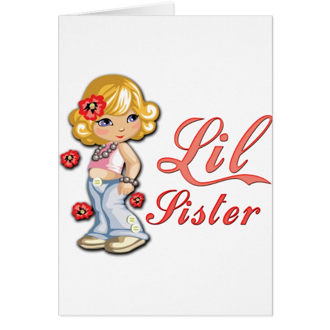 LIttle Sister and Flowers (Front)