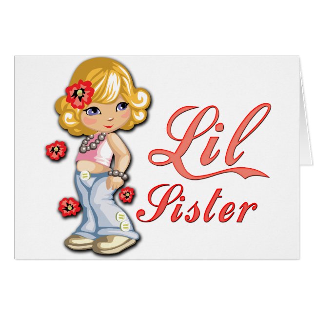 LIttle Sister and Flowers (Front Horizontal)
