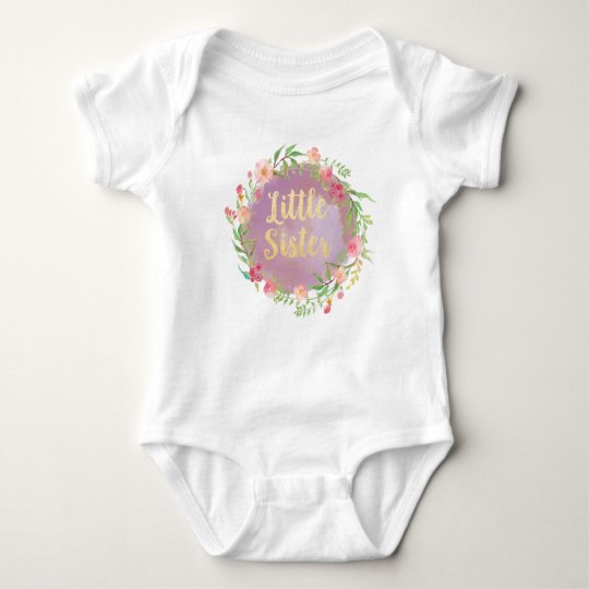 Little Sister Announcement Blouse Baby Bodysuit