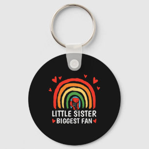Little Sister Biggest Fan, Boxing Girl Toddler Sis Keychain