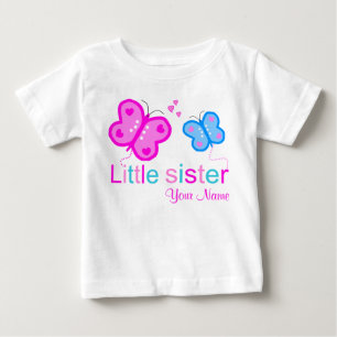 Little Sister Butterfly Personalized T shirt