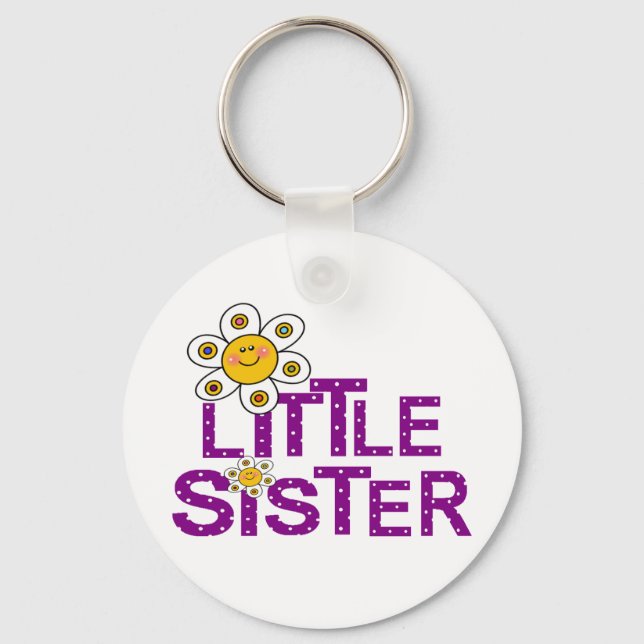 Little Sister Cute Flower Keychain (Front)