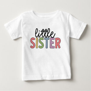 Little Sister Cute Matching Siblings Baby T-Shirt